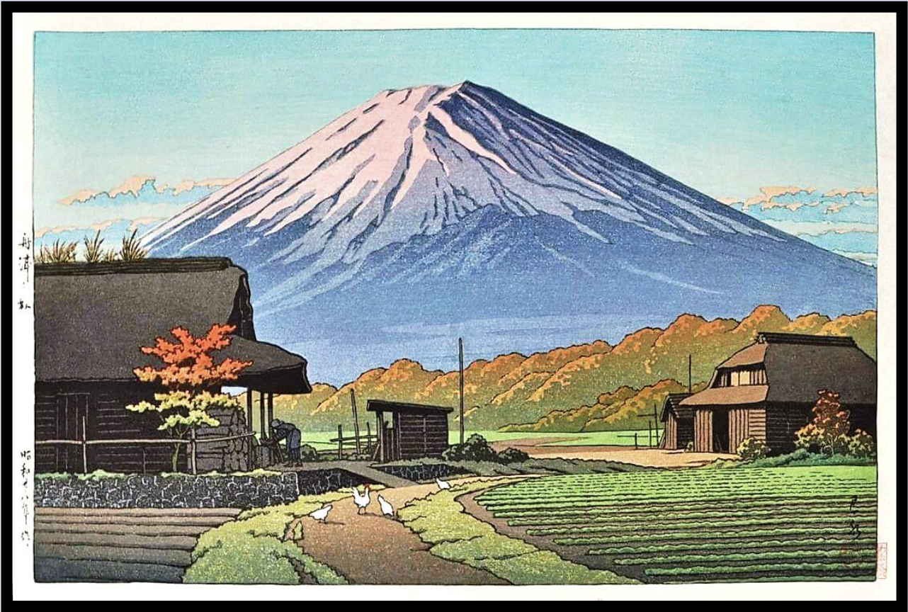Seiwa-Kai Newsletter Issue 56 Cover Artwork - Kawase Hasui: Autumn at Funatsu