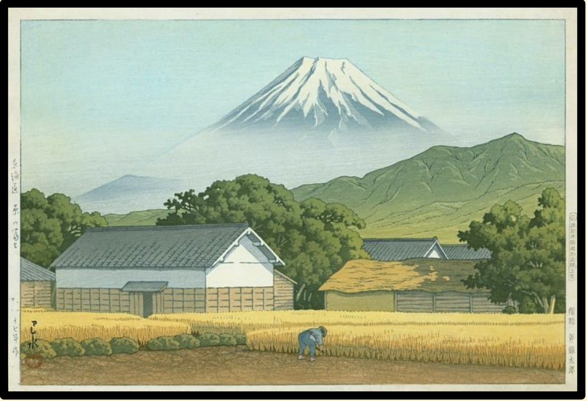 Seiwa-Kai Newsletter Issue 32 Cover Artwork - Kawase Hasui: The Garden in Autumn