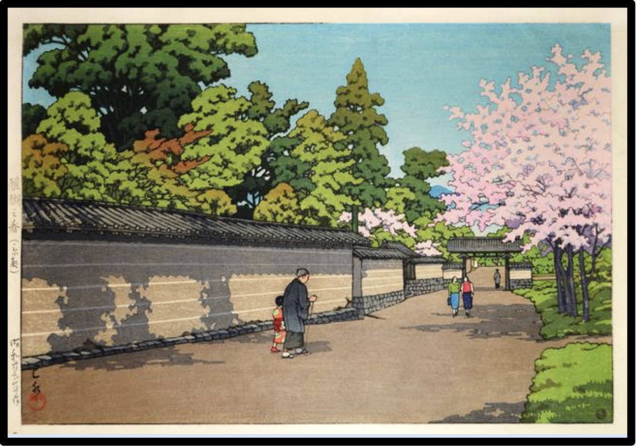 Seiwa-Kai Newsletter Issue 41 Cover Artwork - Kawase Hasui: Spring in Daigo, Kyoto