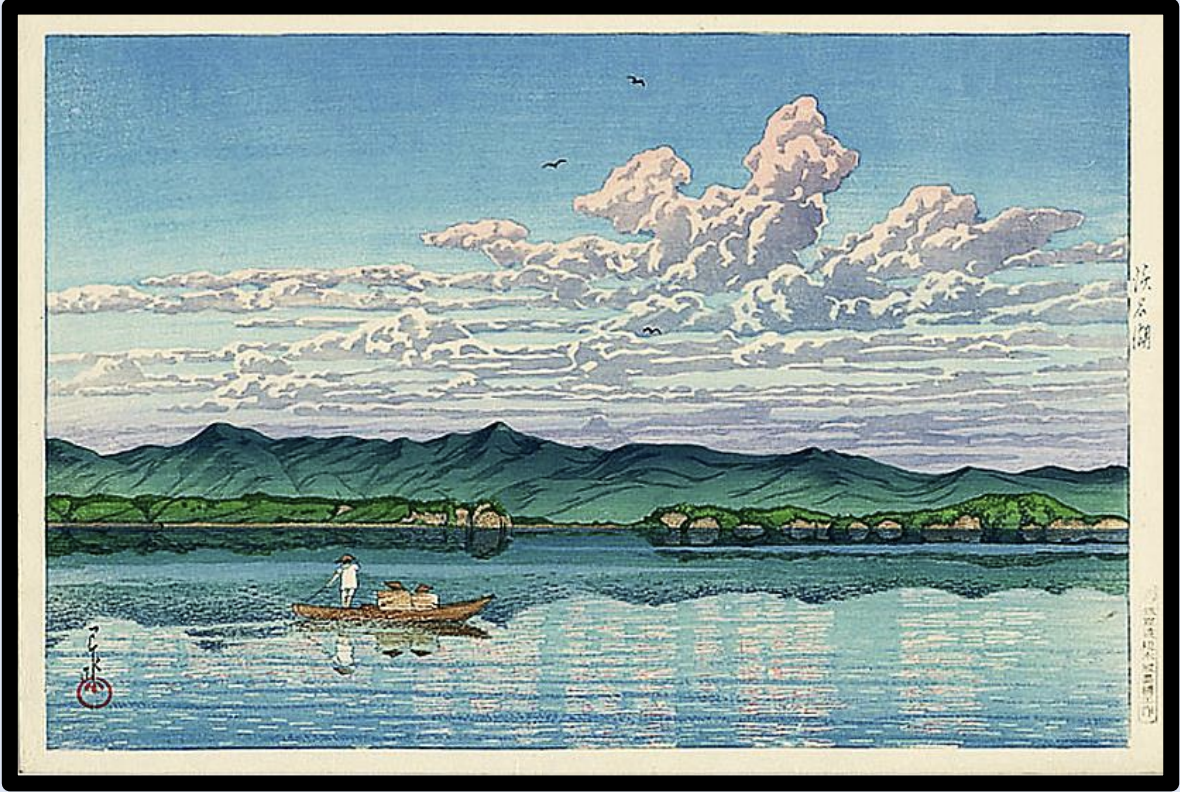 Seiwa-Kai Newsletter Issue 37 Cover Artwork - Kawase Hasui: Woodblock Print