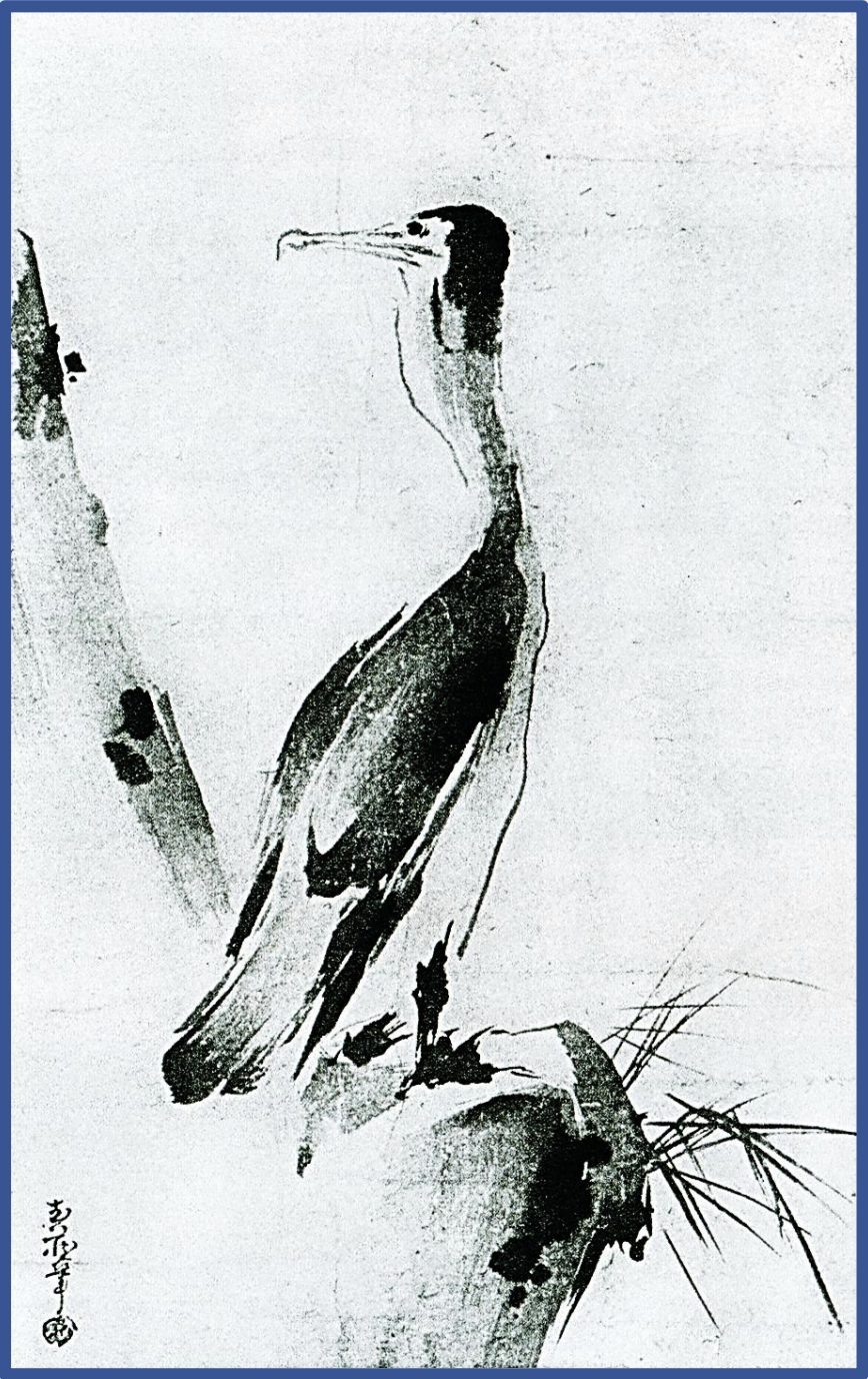 Seiwa-Kai Newsletter Issue 14 Cover Artwork - Miyamoto Musashi: Cormorant